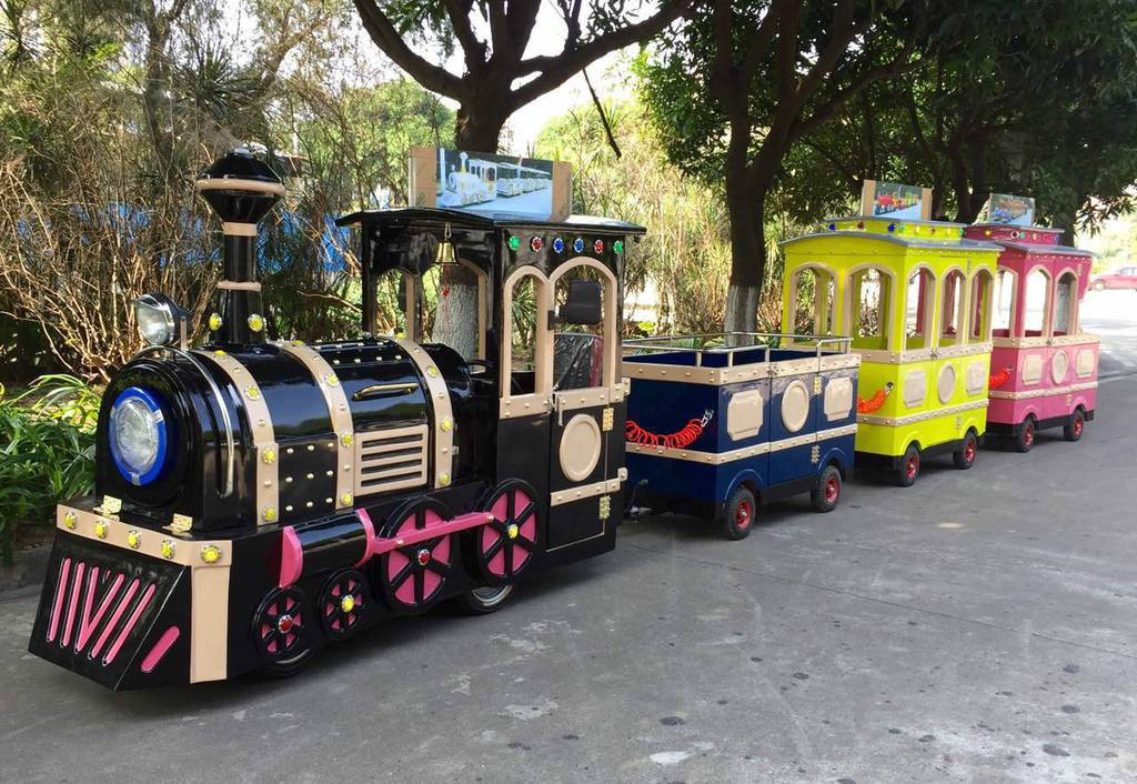 崆峒景区广商场无轨观光小火车电动儿童游乐设备小火车可坐人户外玩具